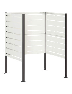 Schermo per bidone della spazzatura 85 x 85 x 113 cm Acciaio 2