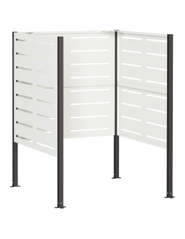 Schermo per bidone della spazzatura 85 x 85 x 113 cm Acciaio