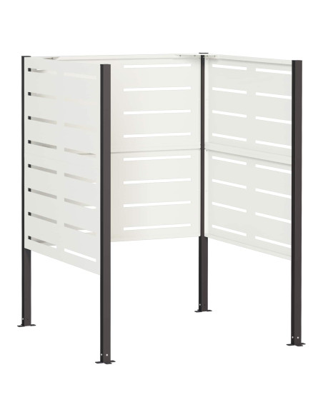 Schermo per bidone della spazzatura 85 x 85 x 113 cm Acciaio