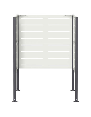 Schermo per bidone della spazzatura 85 x 85 x 113 cm Acciaio