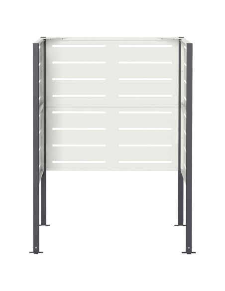 Schermo per bidone della spazzatura 85 x 85 x 113 cm Acciaio