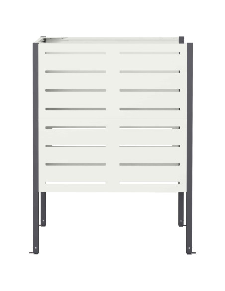 Schermo per bidone della spazzatura 85 x 85 x 113 cm Acciaio