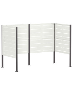 Schermo per bidone della spazzatura 167 x 85 x 113 cm Acciaio 2