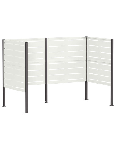 Schermo per bidone della spazzatura 167 x 85 x 113 cm Acciaio