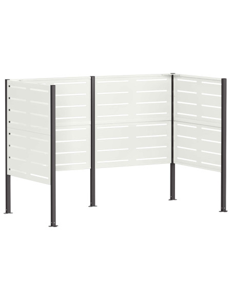Schermo per bidone della spazzatura 167 x 85 x 113 cm Acciaio