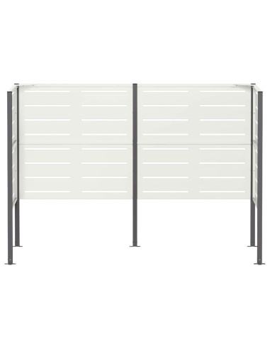 Schermo per bidone della spazzatura 167 x 85 x 113 cm Acciaio