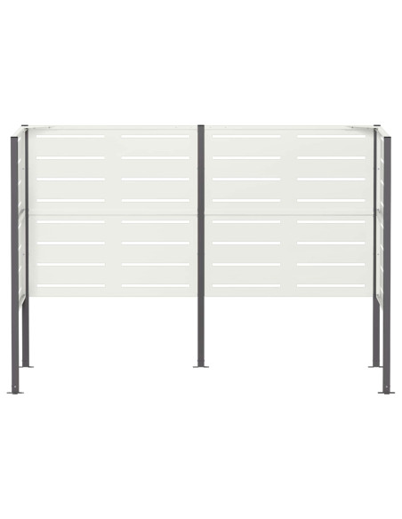 Schermo per bidone della spazzatura 167 x 85 x 113 cm Acciaio