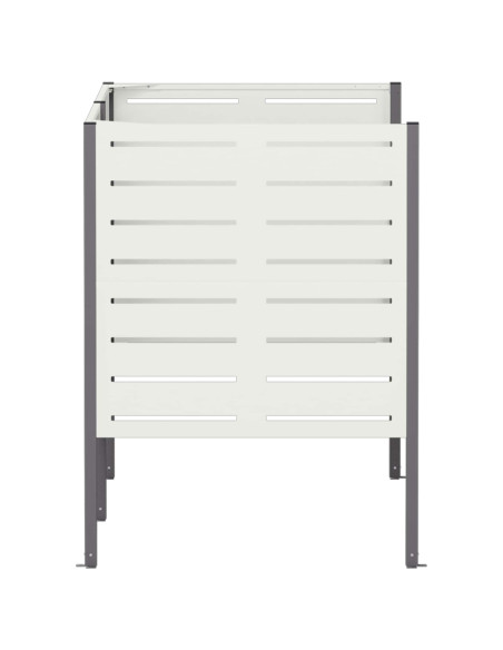 Schermo per bidone della spazzatura 167 x 85 x 113 cm Acciaio