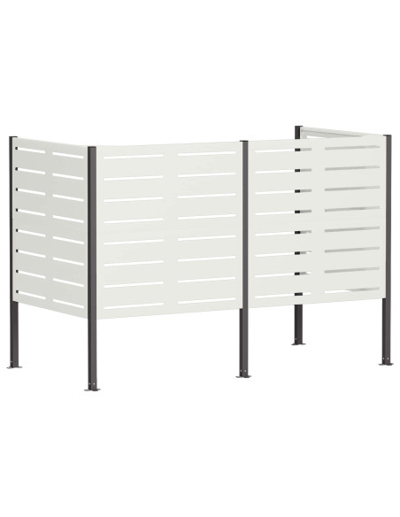 Schermo per bidone della spazzatura 167 x 85 x 113 cm Acciaio
