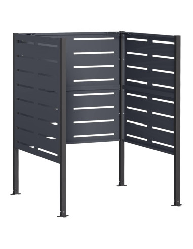Schermo per bidone della spazzatura 85 x 85 x 113 cm Acciaio
