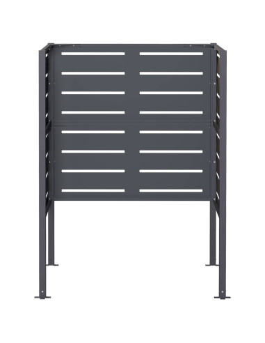 Schermo per bidone della spazzatura 85 x 85 x 113 cm Acciaio