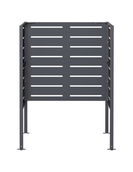 Schermo per bidone della spazzatura 85 x 85 x 113 cm Acciaio