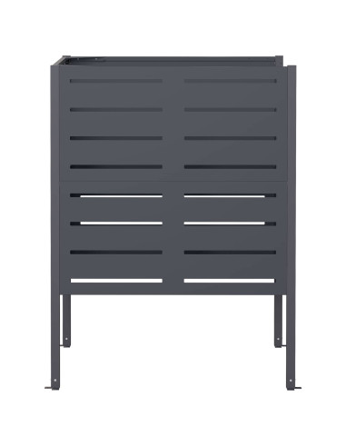 Schermo per bidone della spazzatura 85 x 85 x 113 cm Acciaio