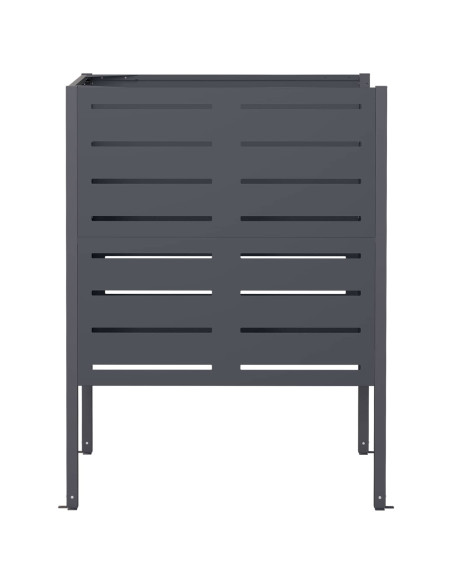 Schermo per bidone della spazzatura 85 x 85 x 113 cm Acciaio