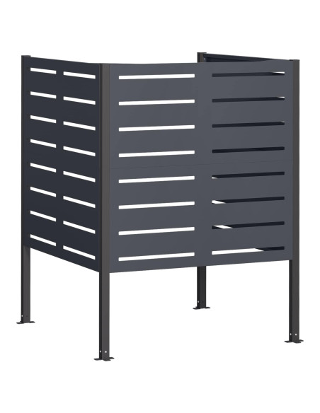 Schermo per bidone della spazzatura 85 x 85 x 113 cm Acciaio
