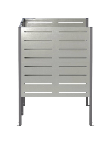 Schermo per bidone della spazzatura 167 x 85 x 113 cm Argento