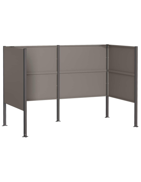 Schermo per bidone della spazzatura 167 x 85 x 113 cm Ruggine