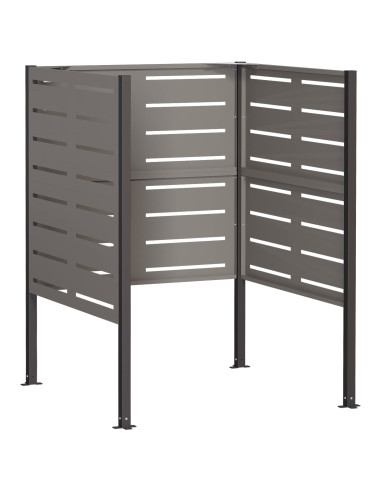 Schermo per bidone della spazzatura 85 x 85 x 113 cm Ruggine