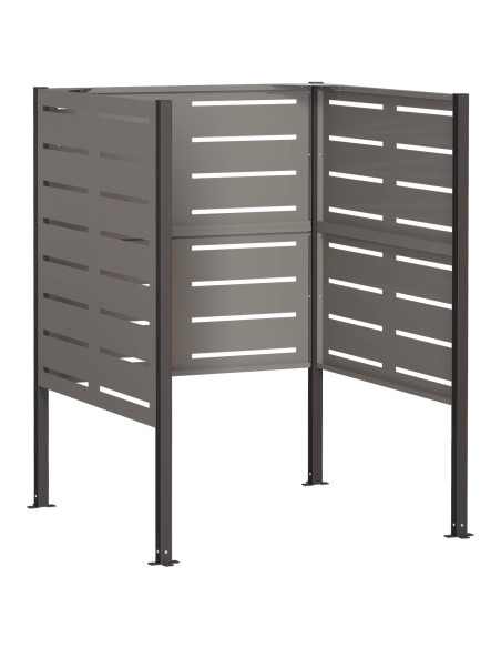 Schermo per bidone della spazzatura 85 x 85 x 113 cm Ruggine