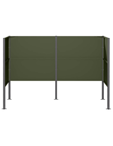 Schermo per bidone della spazzatura 167 x 85 x 113 cm Acciaio