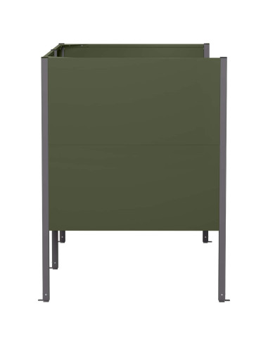 Schermo per bidone della spazzatura 167 x 85 x 113 cm Acciaio