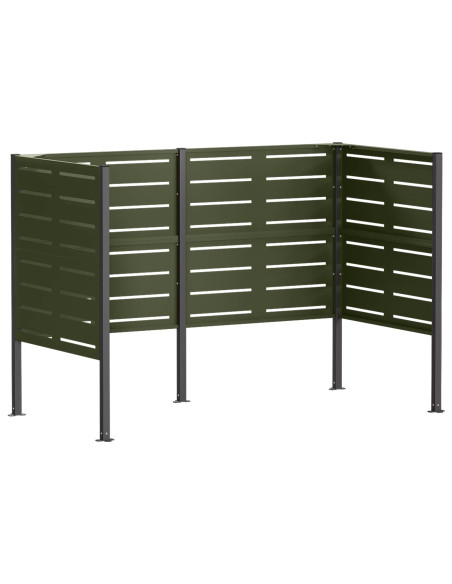 Schermo per bidone della spazzatura 167 x 85 x 113 cm Acciaio