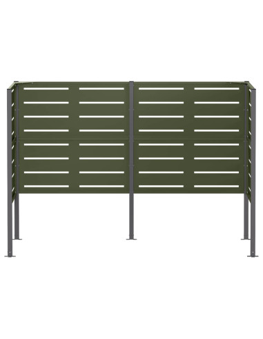 Schermo per bidone della spazzatura 167 x 85 x 113 cm Acciaio