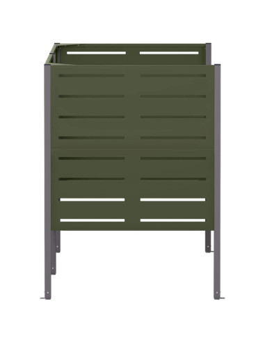 Schermo per bidone della spazzatura 167 x 85 x 113 cm Acciaio
