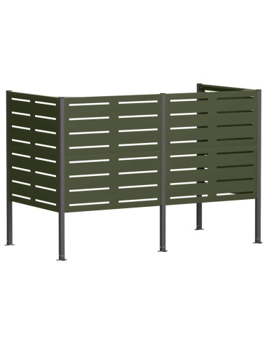 Schermo per bidone della spazzatura 167 x 85 x 113 cm Acciaio