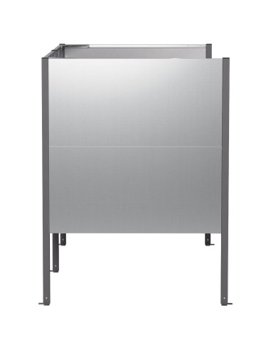 Schermo per bidone della spazzatura 167 x 85 x 113 cm Argento