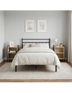 Armadio da Notte 2 pz Rovere Sonoma 40 x 30 x 60 cm