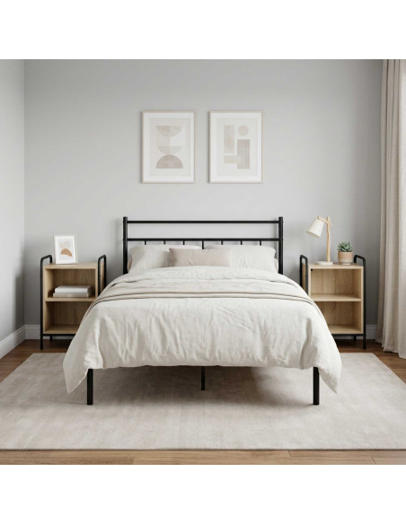 Armadio da Notte 2 pz Rovere Sonoma 40 x 30 x 60 cm