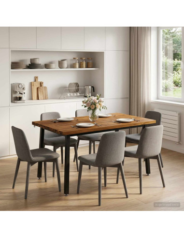 Tavolo da pranzo quadrato 120 x 90 x 75 cm