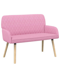 Divano a 2 Posti con Gambe in Legno Massello 2 posto Rosa 2