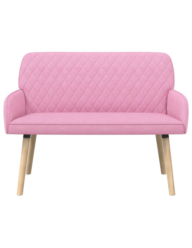 Divano a 2 Posti con Gambe in Legno Massello 2 posto Rosa