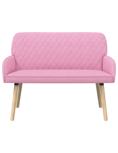 Divano a 2 Posti con Gambe in Legno Massello 2 posto Rosa