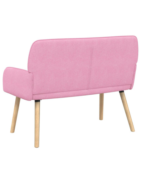 Divano a 2 Posti con Gambe in Legno Massello 2 posto Rosa