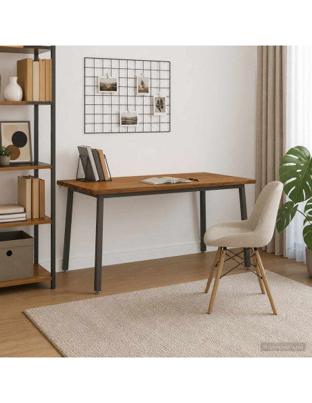 Tavolo da pranzo quadrato 160 x 90 x 75 cm Naturale