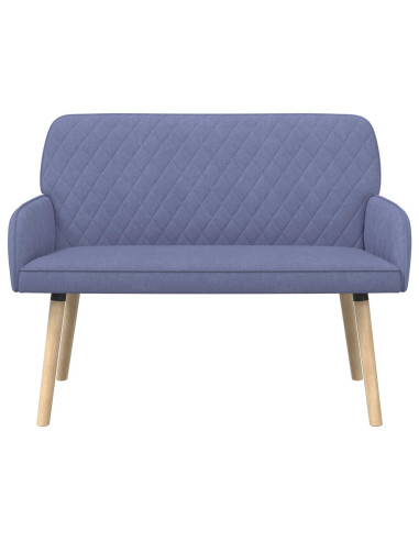 Divano a 2 Posti con Gambe in Legno Massello 2 posto Blu jeans