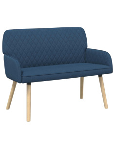 Divano a 2 Posti con Gambe in Legno Massello 2 posto Blu 2