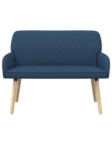 Divano a 2 Posti con Gambe in Legno Massello 2 posto Blu