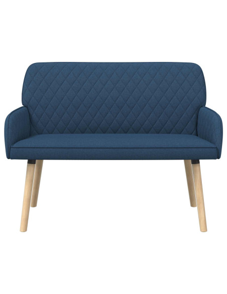 Divano a 2 Posti con Gambe in Legno Massello 2 posto Blu