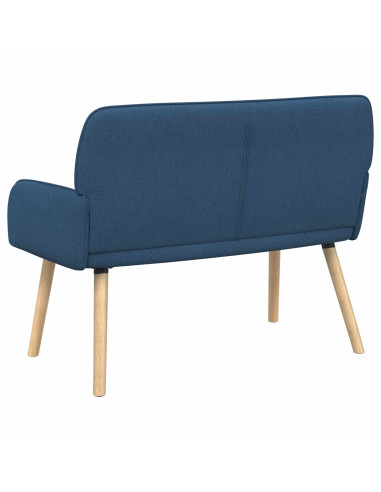 Divano a 2 Posti con Gambe in Legno Massello 2 posto Blu
