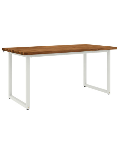 Tavolo da pranzo quadrato 160 x 70 x 75 cm Naturale