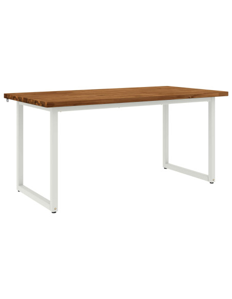 Tavolo da pranzo quadrato 160 x 70 x 75 cm Naturale