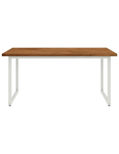 Tavolo da pranzo quadrato 160 x 70 x 75 cm Naturale