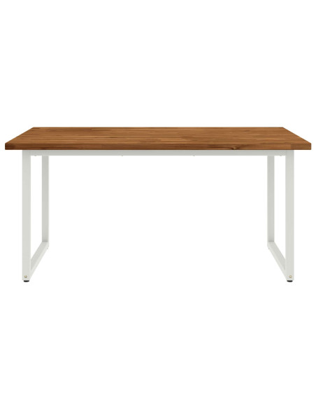 Tavolo da pranzo quadrato 160 x 70 x 75 cm Naturale