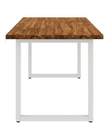 Tavolo da pranzo quadrato 160 x 70 x 75 cm Naturale