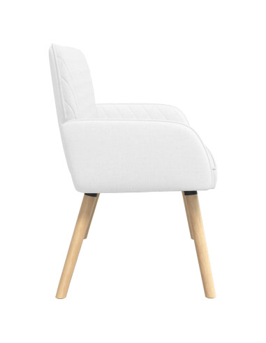 Divano a 2 Posti con Gambe in Legno Massello 2 posto Bianco