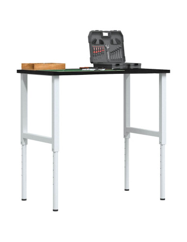 Banco Lavoro Marrone Scuro 100x60x(71,5-98) cm Legno di Rovere